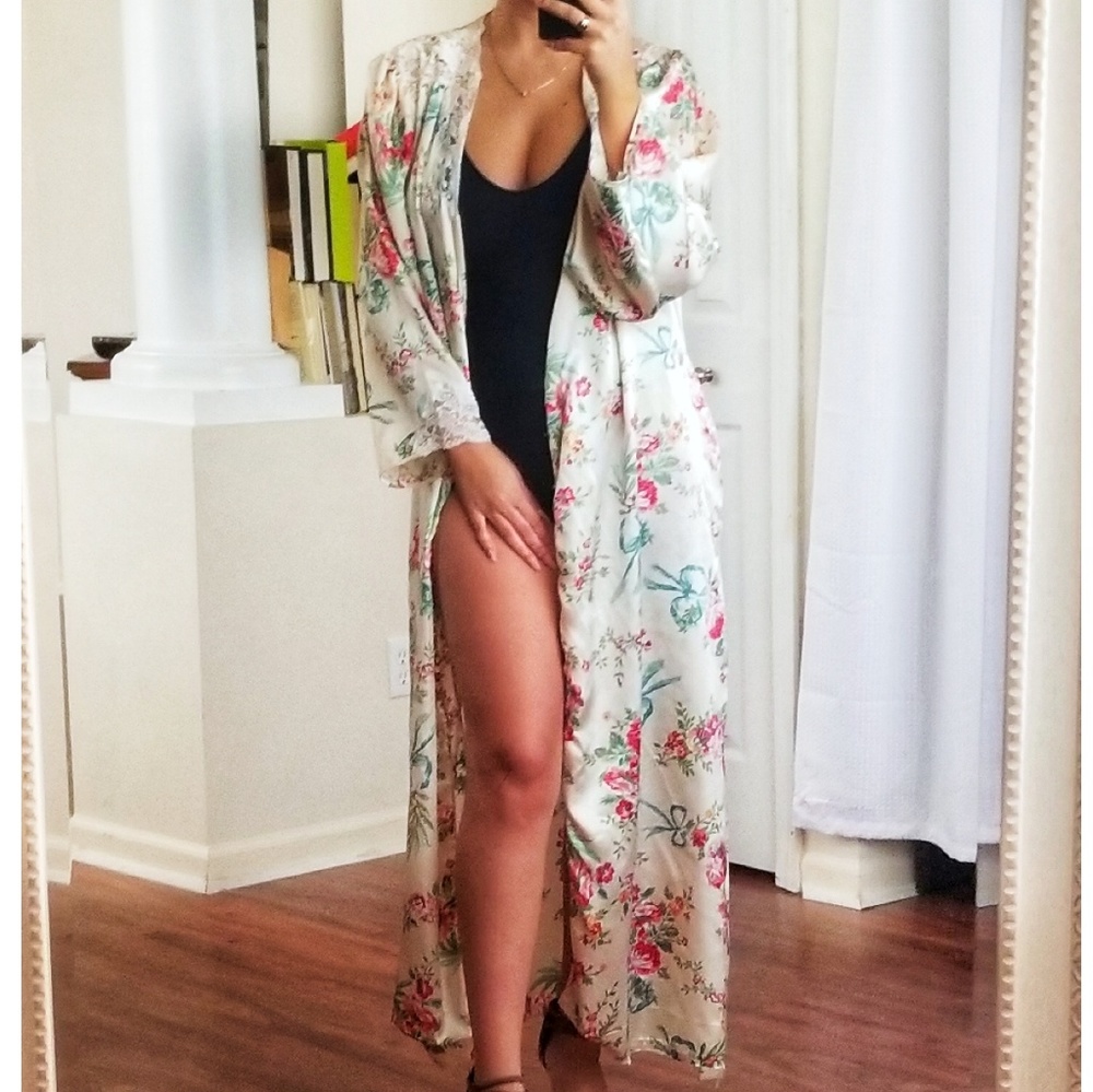 Natori floral robe Nordstrom